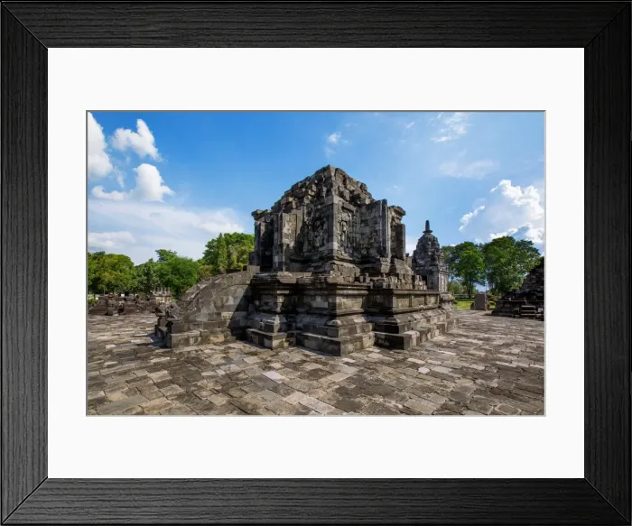 Framed Print : The Main Temple at Candi Lumbung Within Prambanan Temple Complex, Central Java, Indonesia
