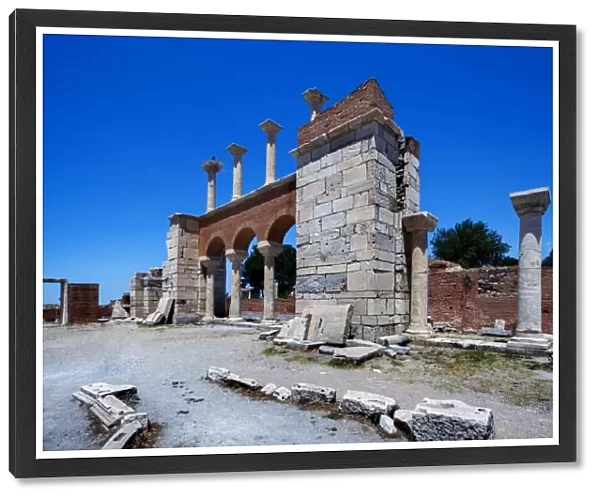 The Ruins of Basilica of St John on Ayasuluk Hill Near Ephesus, Selcuk, Izmir Province, Turkey