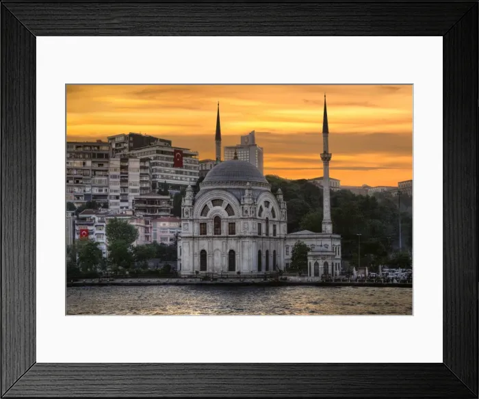 Framed Print : The Dolmabahce Mosque From Bosphorus Strait, Istanbul, Turkey Framed Print : The Dolmabahce Mosque From Bosphorus Strait, Istanbul, Turkey
