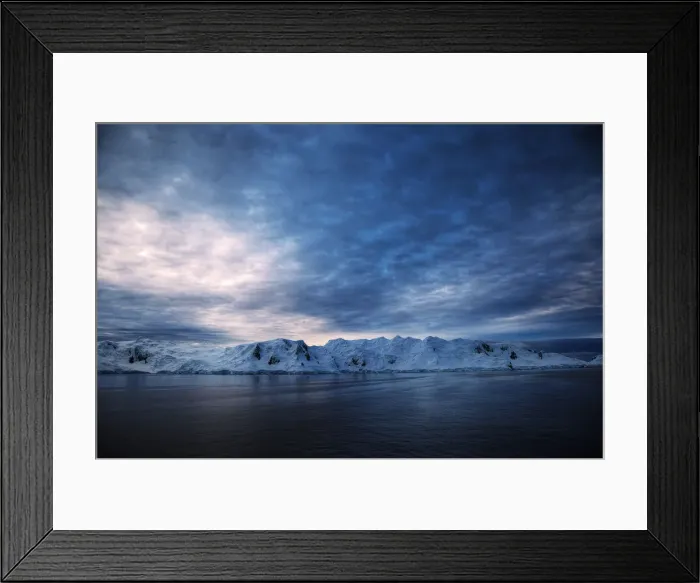 Framed Print : Sunset At Le Maire Strait, Antarctica Framed Print : Sunset At Le Maire Strait, Antarctica