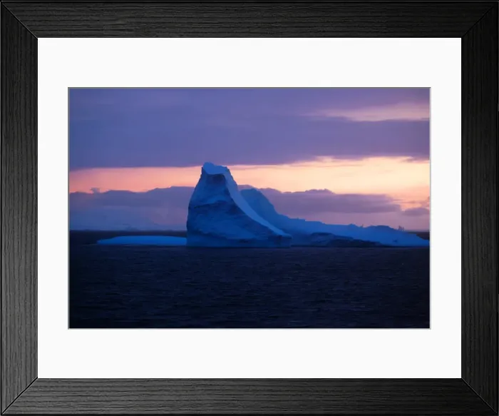 Framed Print : Sunset At Le Maire Straits, Antartica Framed Print : Sunset At Le Maire Straits, Antartica