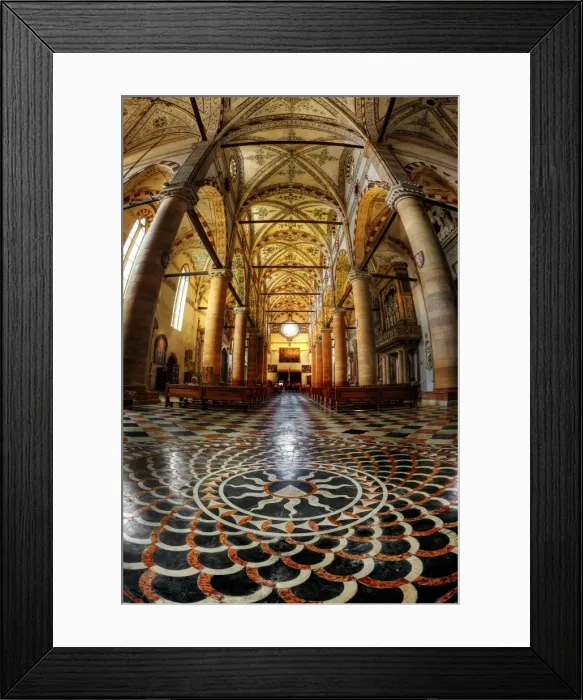 Framed Print : Church of Sant Anastasia, Verona, Italy Framed Print : Church of Sant Anastasia, Verona, Italy