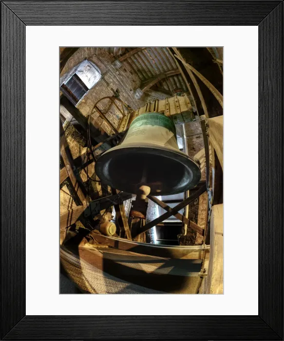 Framed Print : The Bell From the Belfry of Ghent, Belgium Framed Print : The Bell From the Belfry of Ghent, Belgium