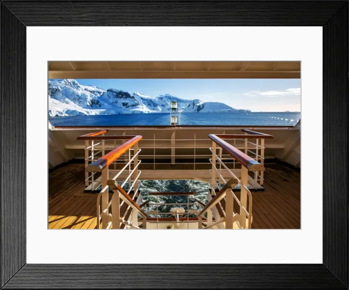 Framed Print : View of Mountain Ranges At Paradise Bay From Shipdeck, West Coast Of The Antarctic Peninsula, Antarctica Framed Print : View of Mountain Ranges At Paradise Bay From Shipdeck, West Coast Of The Antarctic Peninsula, Antarctica