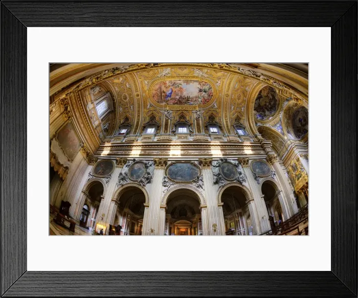 Framed Print : Chiesa Nuova (Santa Maria in Vallicella), Rome, Lazio, Italy