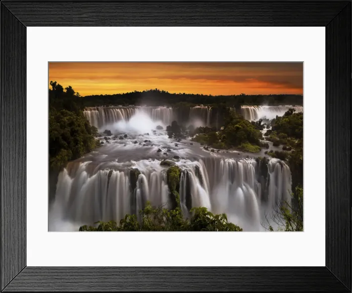 Framed Print : View Of Iguazu Falls From Brazilian Side, Parana State, South America Framed Print : View Of Iguazu Falls From Brazilian Side, Parana State, South America