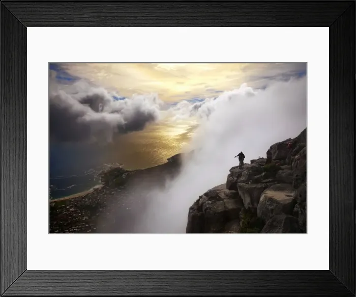Framed Print : The View of Table Bay From Table Mountain, Cape Town, South Africa Framed Print : The View of Table Bay From Table Mountain, Cape Town, South Africa