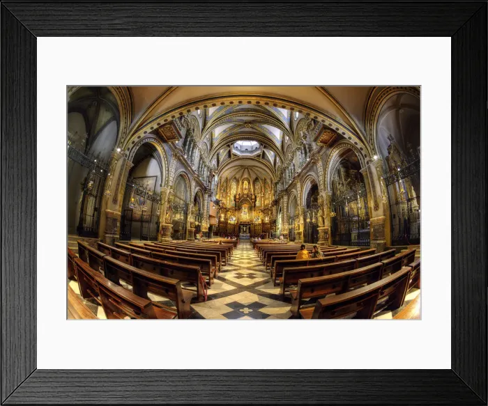 Framed Print : Santa Maria De Montserrat Abbey, Monistrol de Montserrat, Catalonia, Spain Framed Print : Santa Maria De Montserrat Abbey, Monistrol de Montserrat, Catalonia, Spain