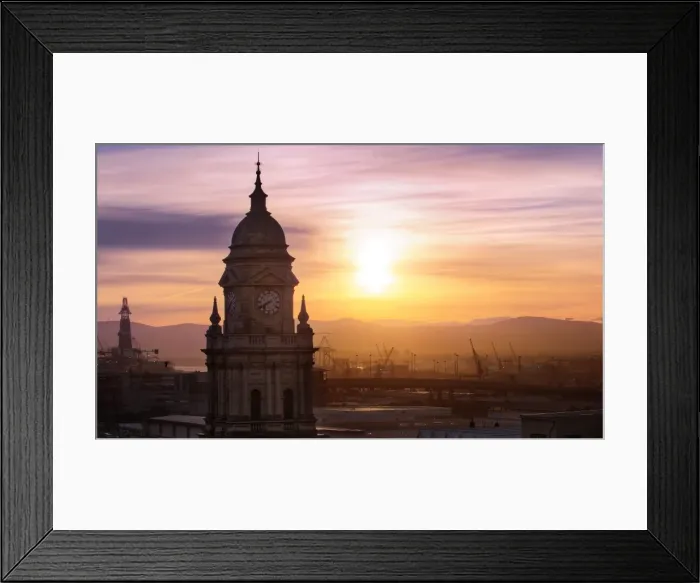 Framed Print : Sunrise with Cape Town City Hall, South Africa Framed Print : Sunrise with Cape Town City Hall, South Africa
