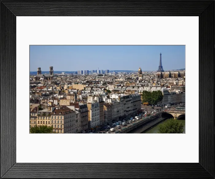 Framed Print : The Iconic Eiffel Tower & The City Of Paris, France, Europe