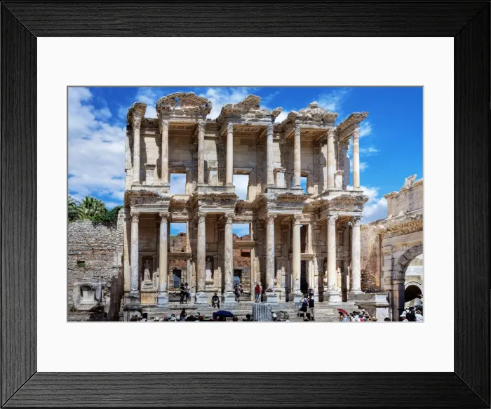 Framed Print : The Library Ruins of Celsus, Ephesus, Turkey Framed Print : The Library Ruins of Celsus, Ephesus, Turkey