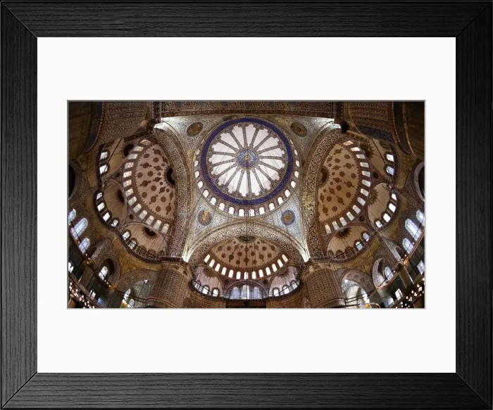Framed Print : The Interior of the Blue Mosque (Sultan Ahmed Mosque), Istanbul, Turkey Framed Print : The Interior of the Blue Mosque (Sultan Ahmed Mosque), Istanbul, Turkey