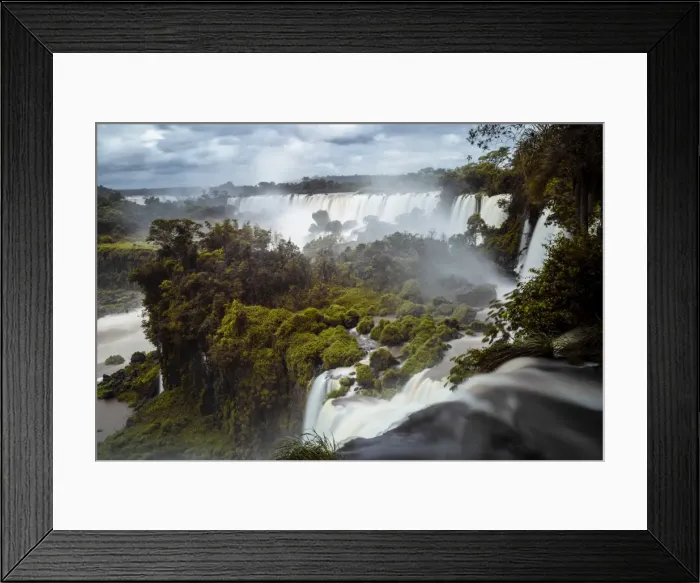 Framed Print : View of Iguazu Falls, Argentine Province Of Misiones, South America Framed Print : View of Iguazu Falls, Argentine Province Of Misiones, South America