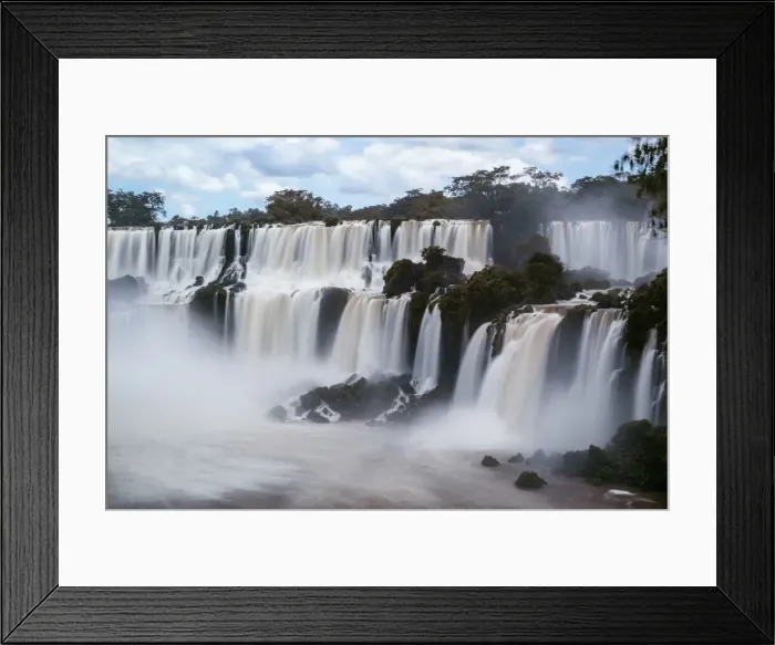 Framed Print : View of Iguazu Falls, Argentine Province Of Misiones, South America Framed Print : View of Iguazu Falls, Argentine Province Of Misiones, South America