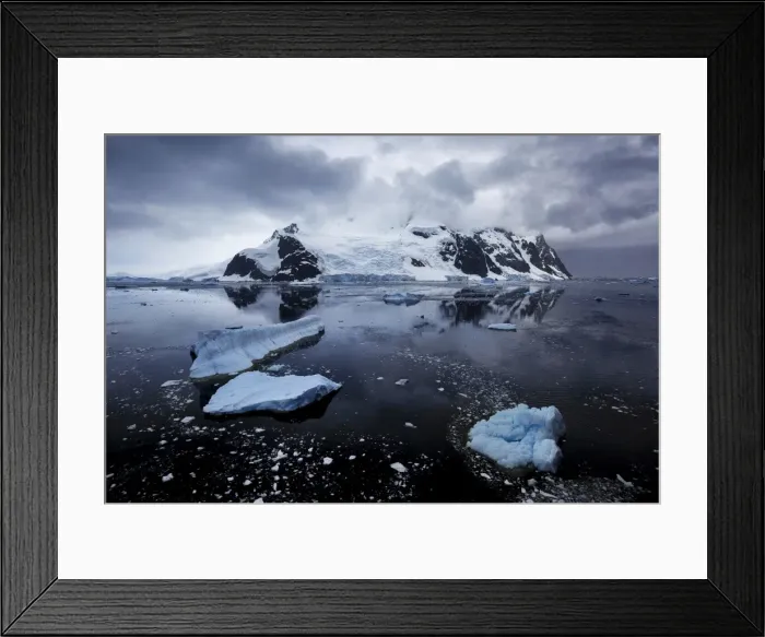 Framed Print : Le Maire Strait via Bismarck Channel, Antarctica Framed Print : Le Maire Strait via Bismarck Channel, Antarctica