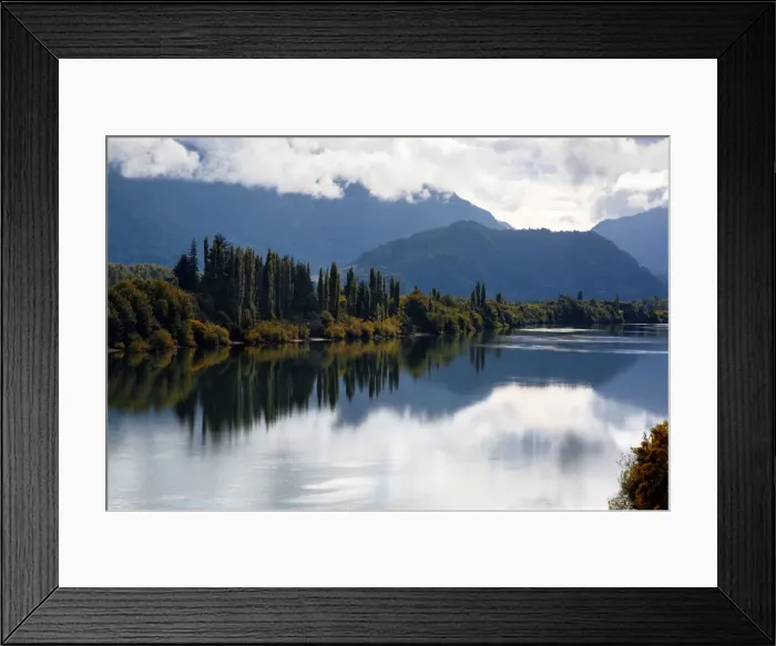 Framed Print : Aysen River, Puerto Chacabuco, Chile, South America