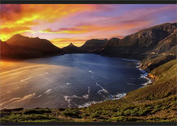 Chapmans Peak Overlooking Hout Bay, Cape Town, South Africa