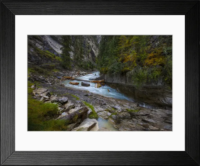 Framed Print : Johnston Creek In Banff National Park, Alberta, Canada