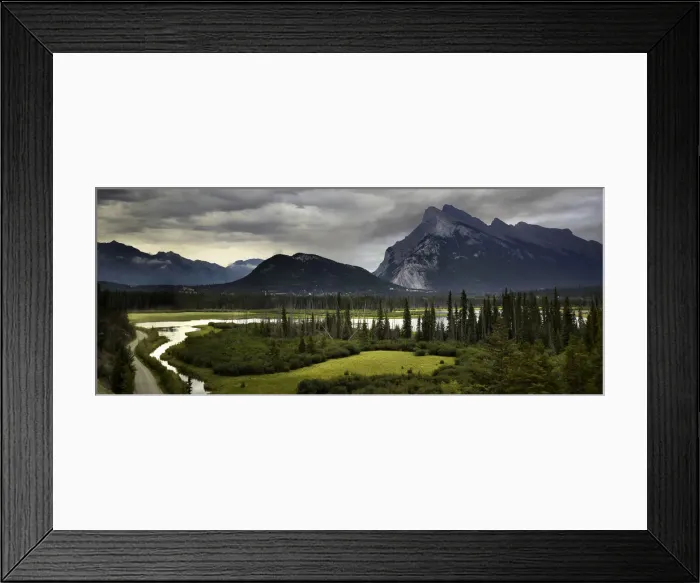 Framed Print : Approaching Rain In Banff, Alberta, Canada