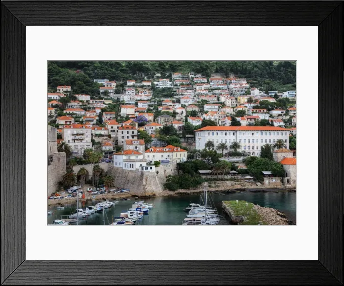 Framed Print : View of Dubrovnik From The Old City, Croatia Framed Print : View of Dubrovnik From The Old City, Croatia