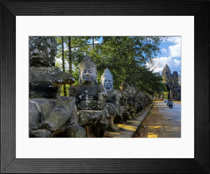 Framed Print : Tonle Om Gate (South Gate) of Angkor Thom, Siem Reap, Cambodia Framed Print : Tonle Om Gate (South Gate) of Angkor Thom, Siem Reap, Cambodia