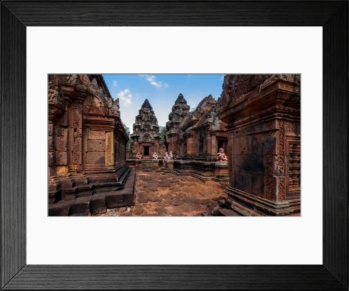 Framed Print : Banteay Srei, Angkor, Siem Reap, Cambodia