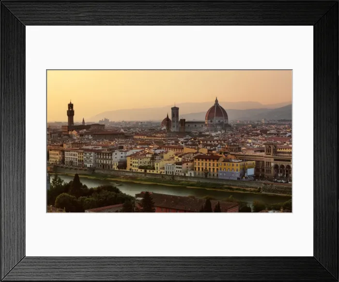 Framed Print : Beautiful Evening In The City Of Florence, Tuscany, Itay Framed Print : Beautiful Evening In The City Of Florence, Tuscany, Itay