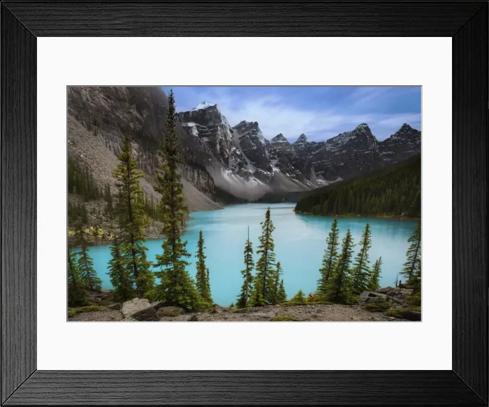Framed Print : Moraine Lake From The Rockpile, Valley of the Ten Peaks, Alberta, Canada