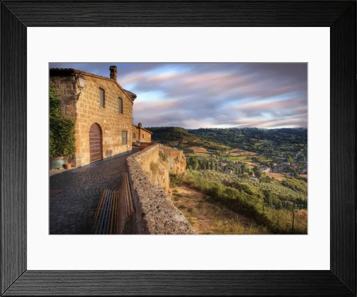 Framed Print : The View of Umbria in Italy