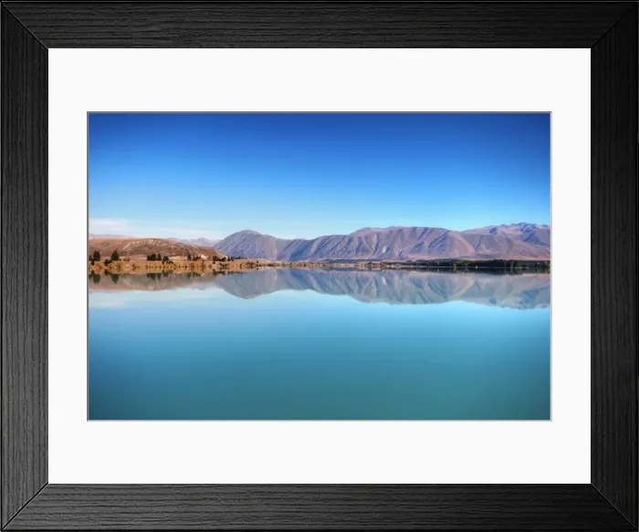 Framed Print : Lake Ruataniwha, Mackenzie Basin, Twizel, NZ