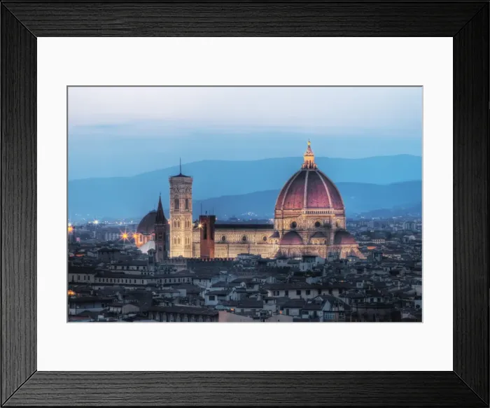 Framed Print : The Florence Cathedral & Giottos Bell Tower Framed Print : The Florence Cathedral & Giottos Bell Tower