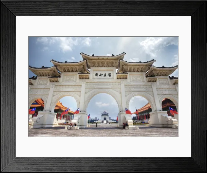 Framed Print : The Archway Entrance of National Chiang Kai-Shek Framed Print : The Archway Entrance of National Chiang Kai-Shek