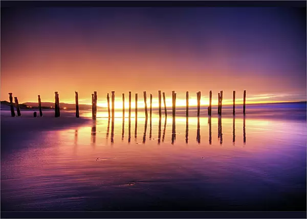 Sunrise a St Clair Beach, Dunedin, New Zealand