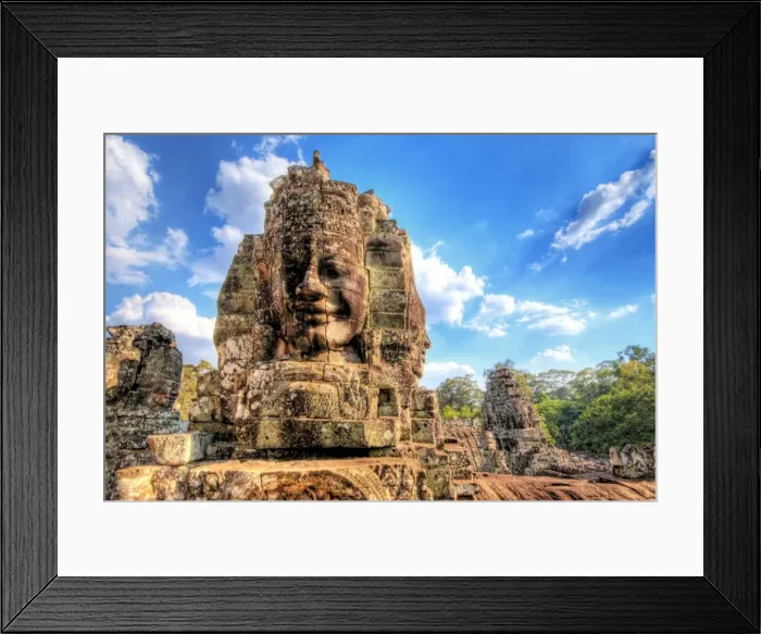 Framed Print : Angkor Thom, Bayon Temple, Siem Reap, Cambodia Framed Print : Angkor Thom, Bayon Temple, Siem Reap, Cambodia