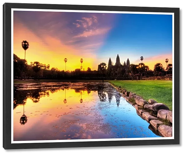Colourful Cambodia Sunrise, Angkor Wat, HDR