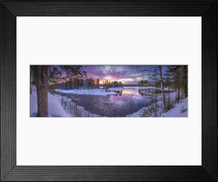 Framed Print : Winter landscape near Ranea, Lapland, Sweden Framed Print : Winter landscape near Ranea, Lapland, Sweden