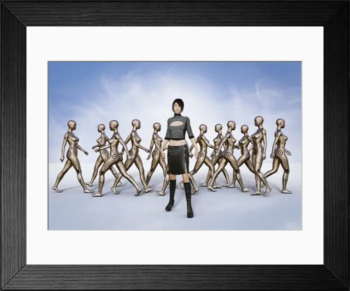 Framed Print : ar, augmented reality, beauty, boot, color image, computer graphic, concept, contrasting