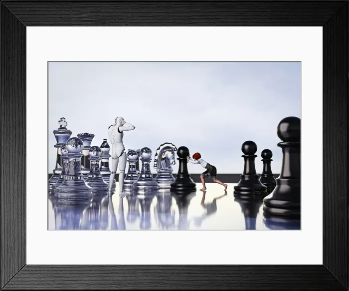 Framed Print : ai, ar, artificial intelligence, augmented reality, beating, bonding, chess, chess piece Framed Print : ai, ar, artificial intelligence, augmented reality, beating, bonding, chess, chess piece