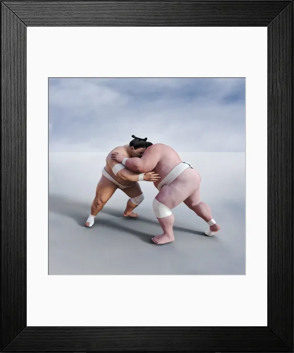 Framed Print : athlete, bandage, bare, bare chest, barefoot, bonding, brace, color image, computer graphic