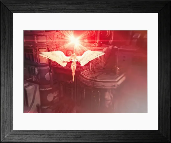 Framed Print : angel, angelic, ar, augmented reality, beaming, beauty, bikini, bra, city, color image Framed Print : angel, angelic, ar, augmented reality, beaming, beauty, bikini, bra, city, color image