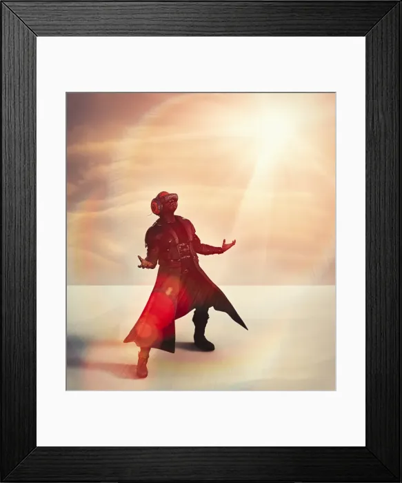 Framed Print : access, ar, augmented reality, beaming, coat, color image, communication, computer graphic