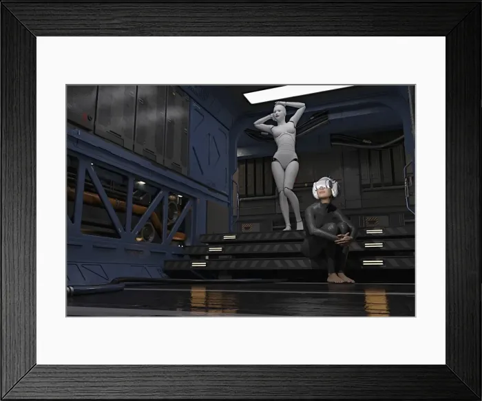Framed Print : android, ar, augmented reality, barefoot, beauty, color image, concept, digital native Framed Print : android, ar, augmented reality, barefoot, beauty, color image, concept, digital native