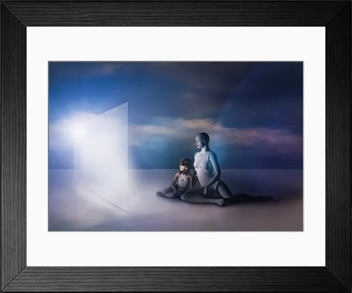 Framed Print : android, ar, augmented reality, bonding, brunette, child, childhood, cloud, color image Framed Print : android, ar, augmented reality, bonding, brunette, child, childhood, cloud, color image