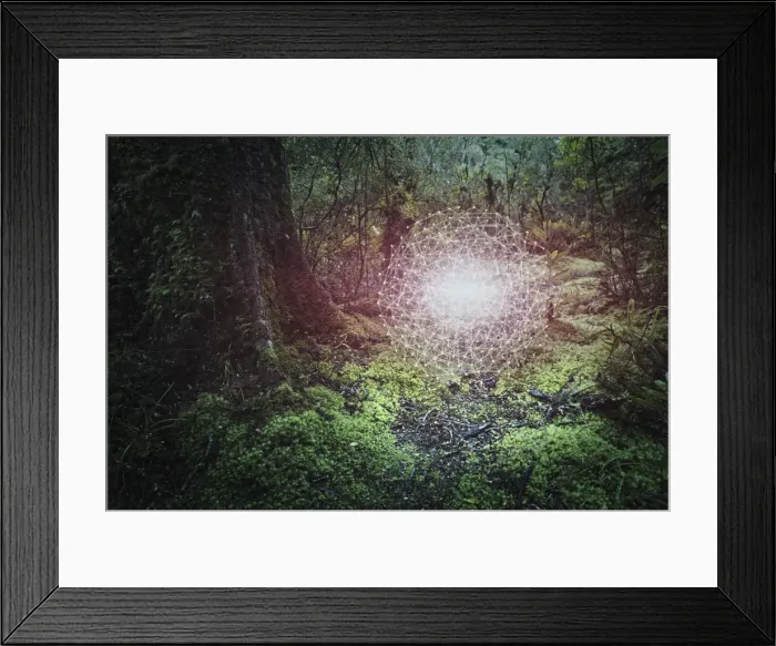 Framed Print : color image, computer graphic, concept, connecting, cyberspace, day, digital composite