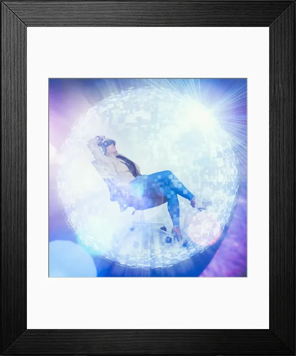Framed Print : access, ar, augmented reality, beaming, chair, color image, communication, computer graphic Framed Print : access, ar, augmented reality, beaming, chair, color image, communication, computer graphic