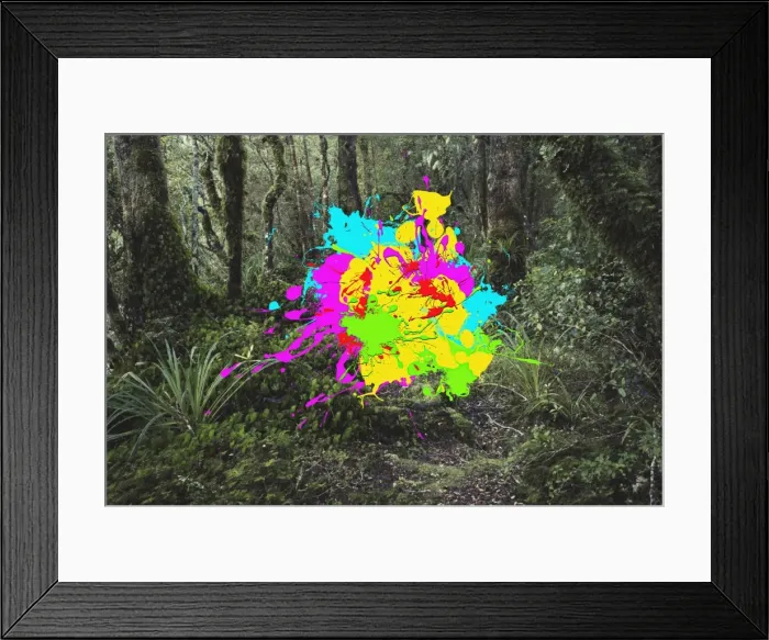 Framed Print : color image, computer graphic, concept, cyberspace, digital composite, digitally generated
