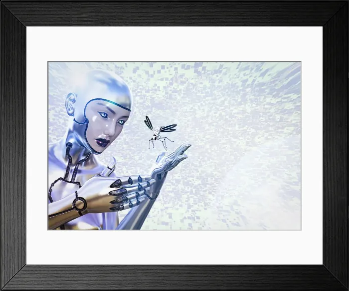 Framed Print : android, animals, ar, augmented reality, beauty, butterfly, close up, color image
