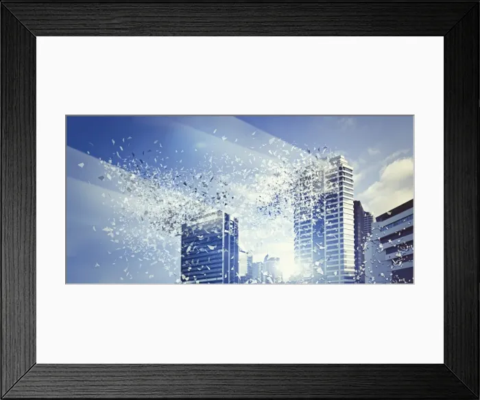Framed Print : access, architecture, auckland, auckland city, blue sky, city, color image, communication