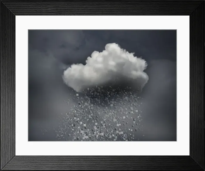 Framed Print : black and white, block, cloud, cloud computing, concept, copy space, cyberspace, data Framed Print : black and white, block, cloud, cloud computing, concept, copy space, cyberspace, data