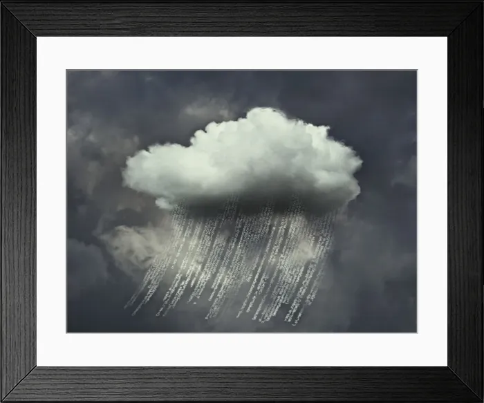 Framed Print : black and white, cloud, cloud computing, concept, copy space, cyberspace, data, digital Framed Print : black and white, cloud, cloud computing, concept, copy space, cyberspace, data, digital